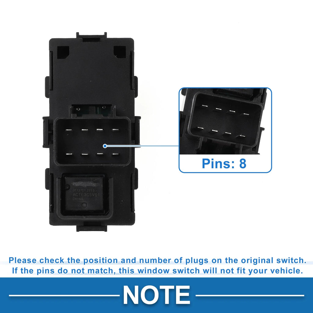 Power Window Switch for Cadillac Escalade ESV EXT (2002–2006) No. 22895547
