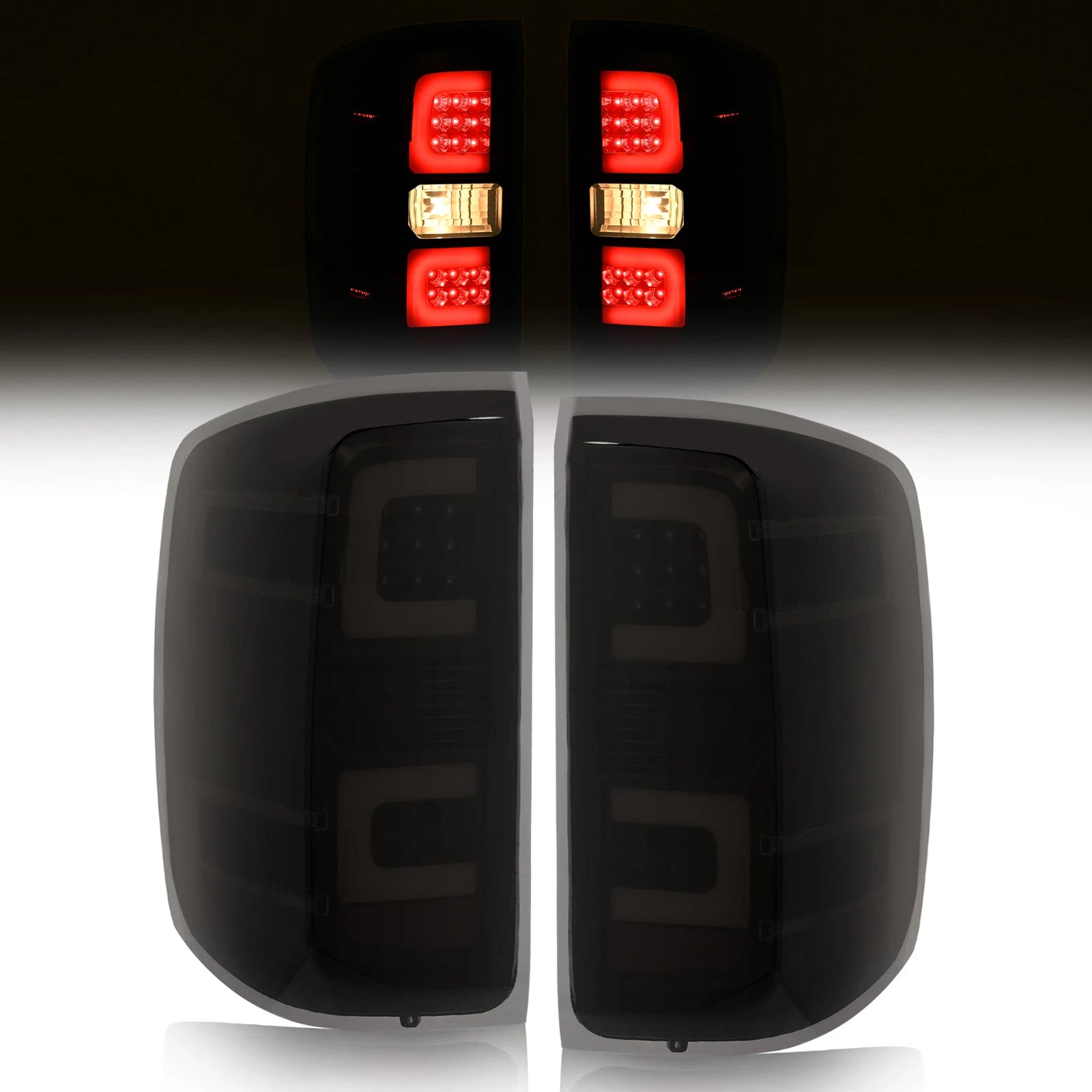 LED Tail Lights for Chevrolet Silverado 1500 2500 3500 HD (2014–2018)