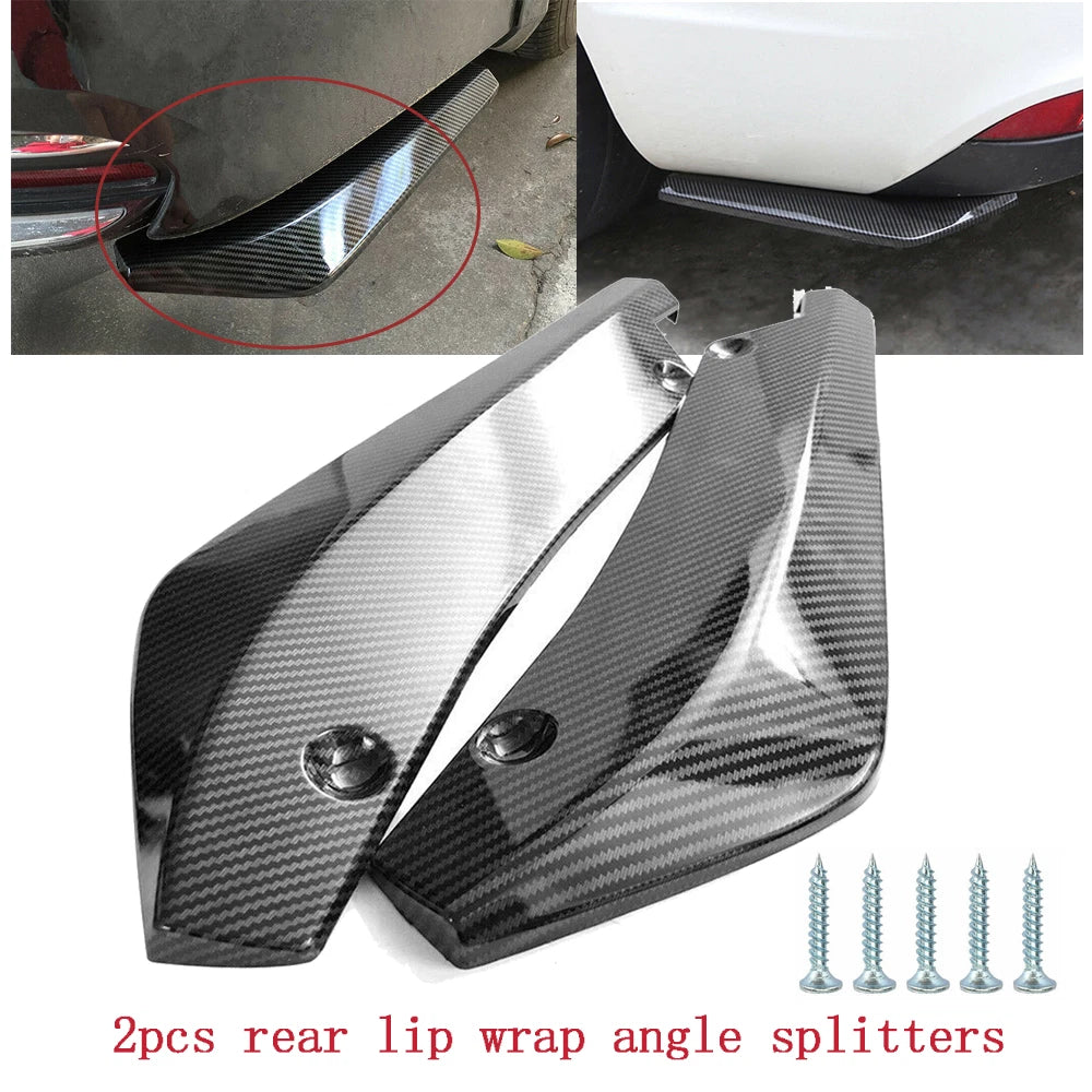 Carbon Fiber Rear Bumper Lip Diffuser for Universal Fit (2010–2023)