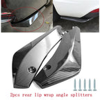 Carbon Fiber Rear Bumper Lip Diffuser for Universal Fit (2010–2023)