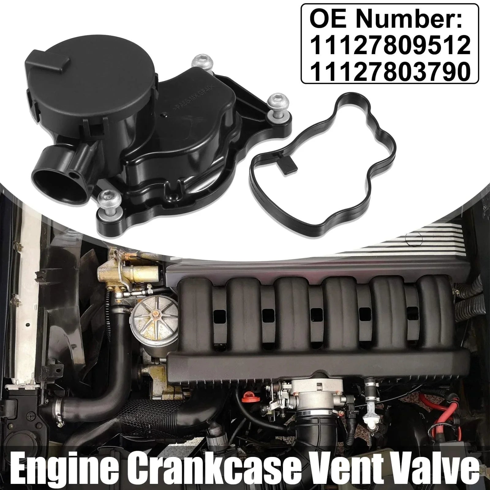 PVC Crankcase Vent Valve for BMW 3 Series 5 Series 6 Series X3 X5 X6 (2003-2014)