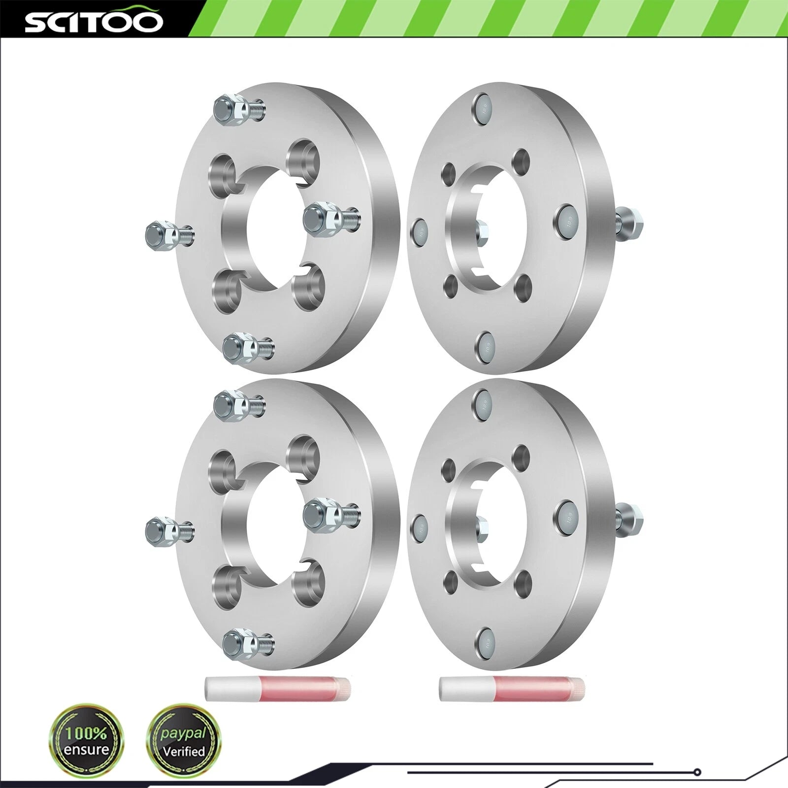 4X 4x110 to 4x156 1" Wheel Adapters 12x1.25 for Honda Rancher Foreman