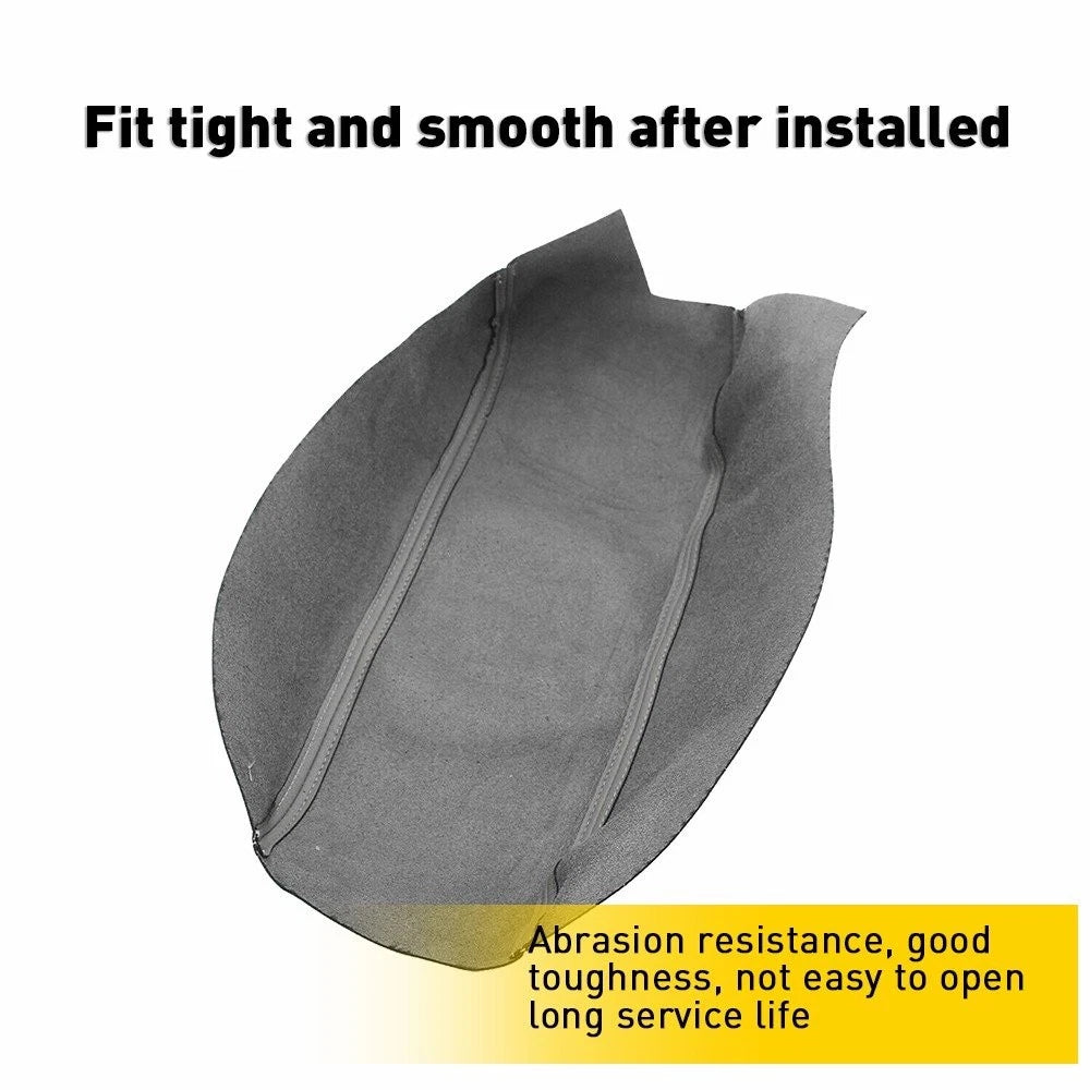 2X Center Console Lid Armrest Cover for Hyundai Sonata (2015–2018) Gray Leather Vinyl