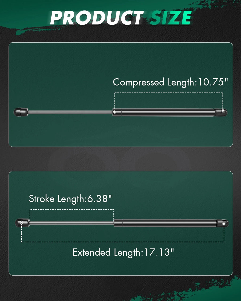 2X Rear Lift Supports Struts Shocks for Specialty Supports C16-06874B (2016–2021)