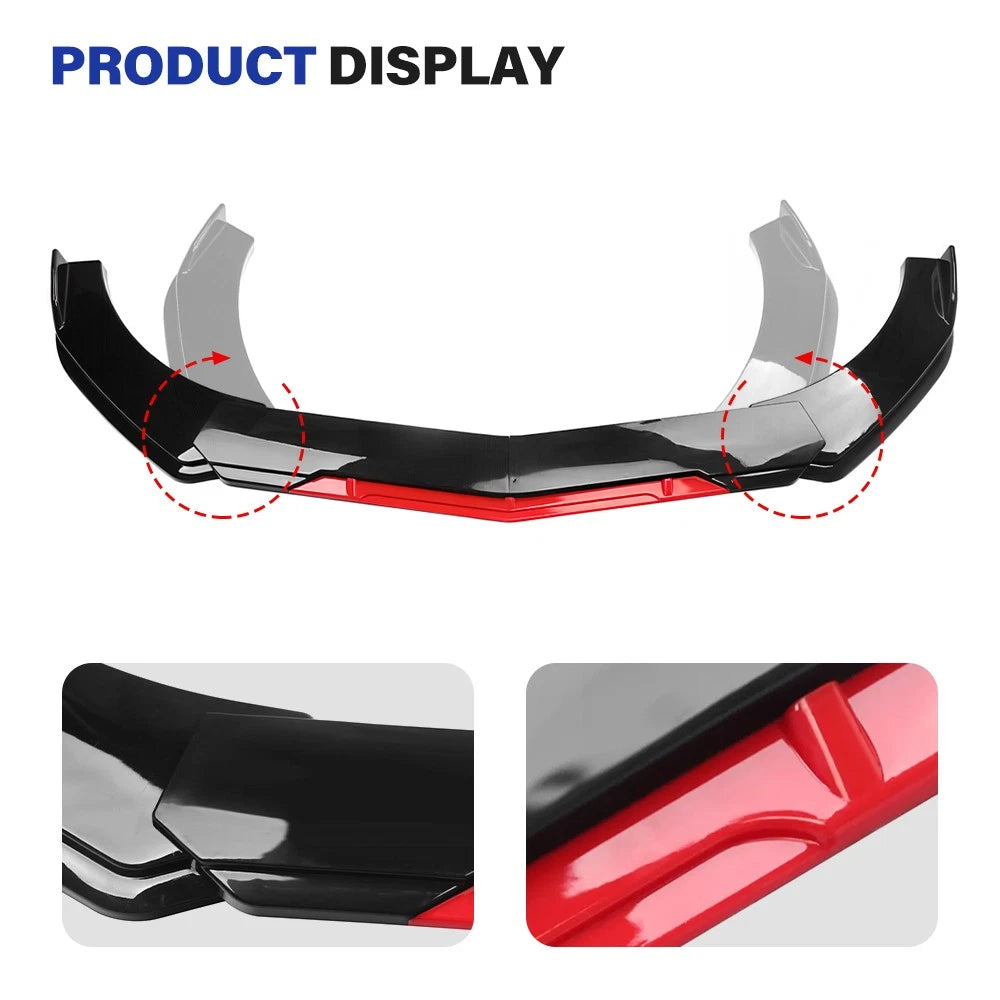 Front Bumper Lip Splitter Spoiler for Honda Accord Coupe Sedan