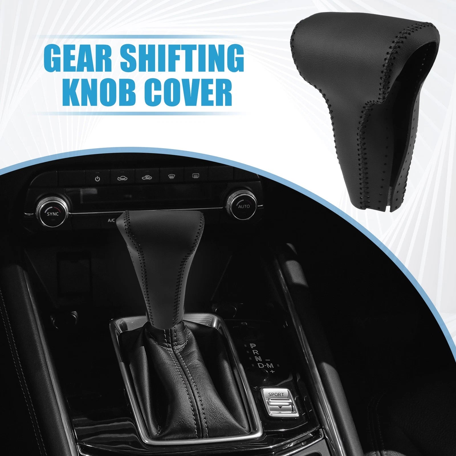 Gear Shift Knob Cover for Honda CR-V (2017) Black