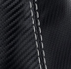 E Brake Boot Cover for Ford Focus (2000–2007) Carbon Fiber White Stitch