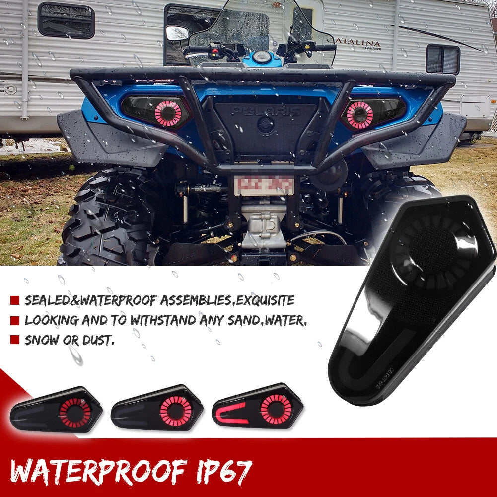 2X Smoke Red LED Tail Light for Polaris Sportsman 500 570 800 850 1000 (2009–2022)