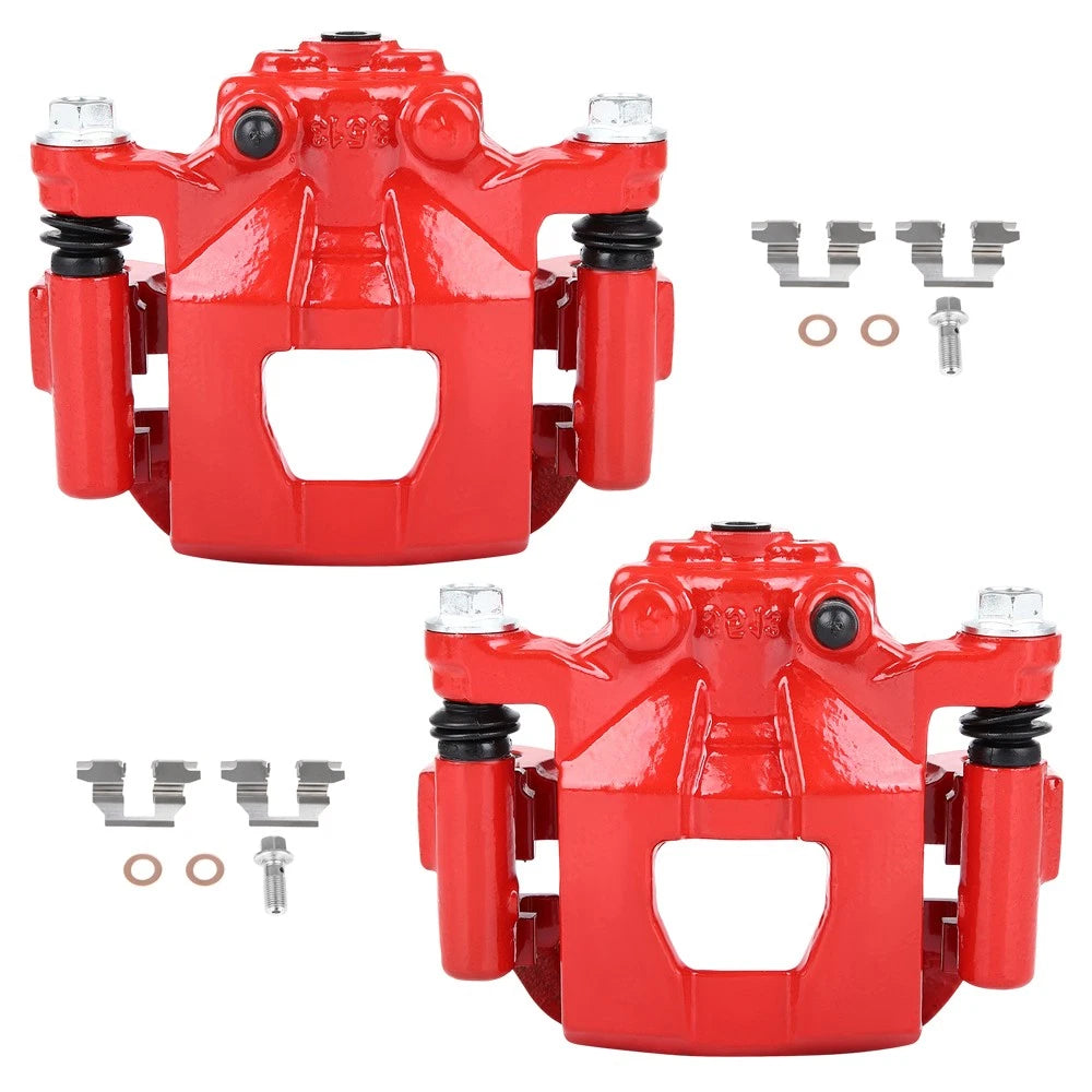 Set of 2 Red Rear Brake Calipers for Nissan Altima Maxima (2007–2012)