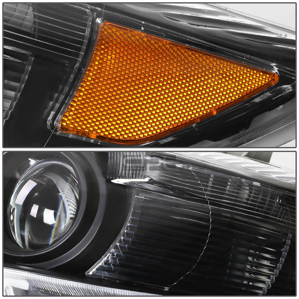 Projector Headlights for Toyota Camry (2010–2011) - Black Housing, Amber Corner