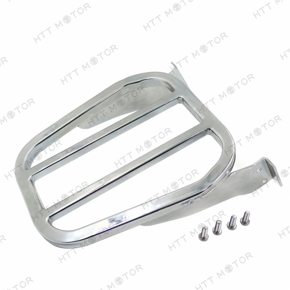 Chrome Tapered Luggage Rack for Harley Dyna (2006–2017), Softail (1984–2005), XL (2004–2017)