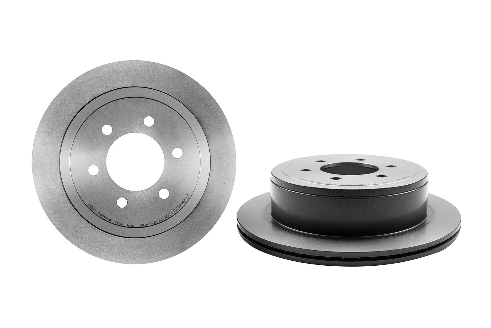 Brembo Rear Coated Vented Disc Brake Rotor 348mm for Ford F-150 (2004–2020)
