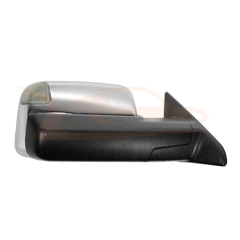 Set of 2 Chrome Tow Mirrors for Ram (2009–2015) - Power Signal Puddle Light