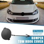 Front Bumper Tow Hook Cap for Volkswagen Golf 6 MK6 (2009–2013) 5K0 807 241 Matte Black