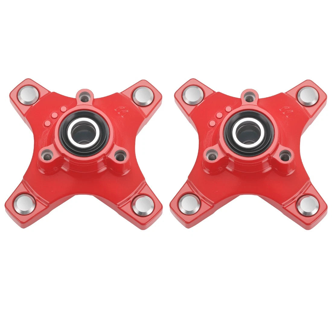 Red Wheel Hubs for Honda TRX250X (2009–2020), TRX400X (2009, 2012–2014)