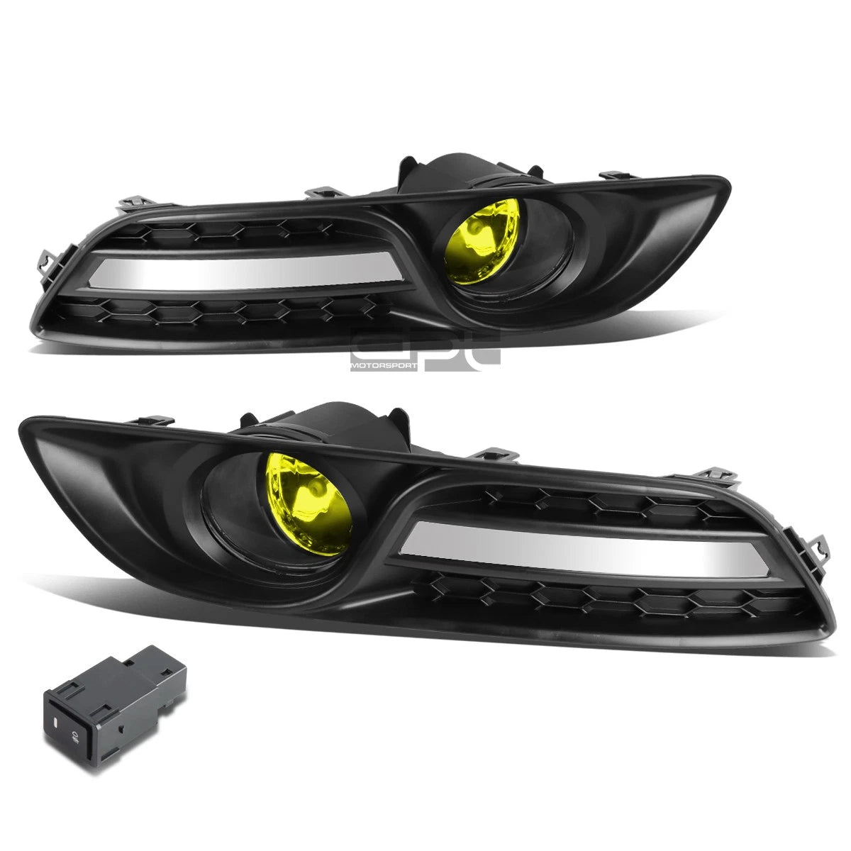 Fog Light Lamps with Switch for Nissan Sentra (2013–2016) - Yellow Lens