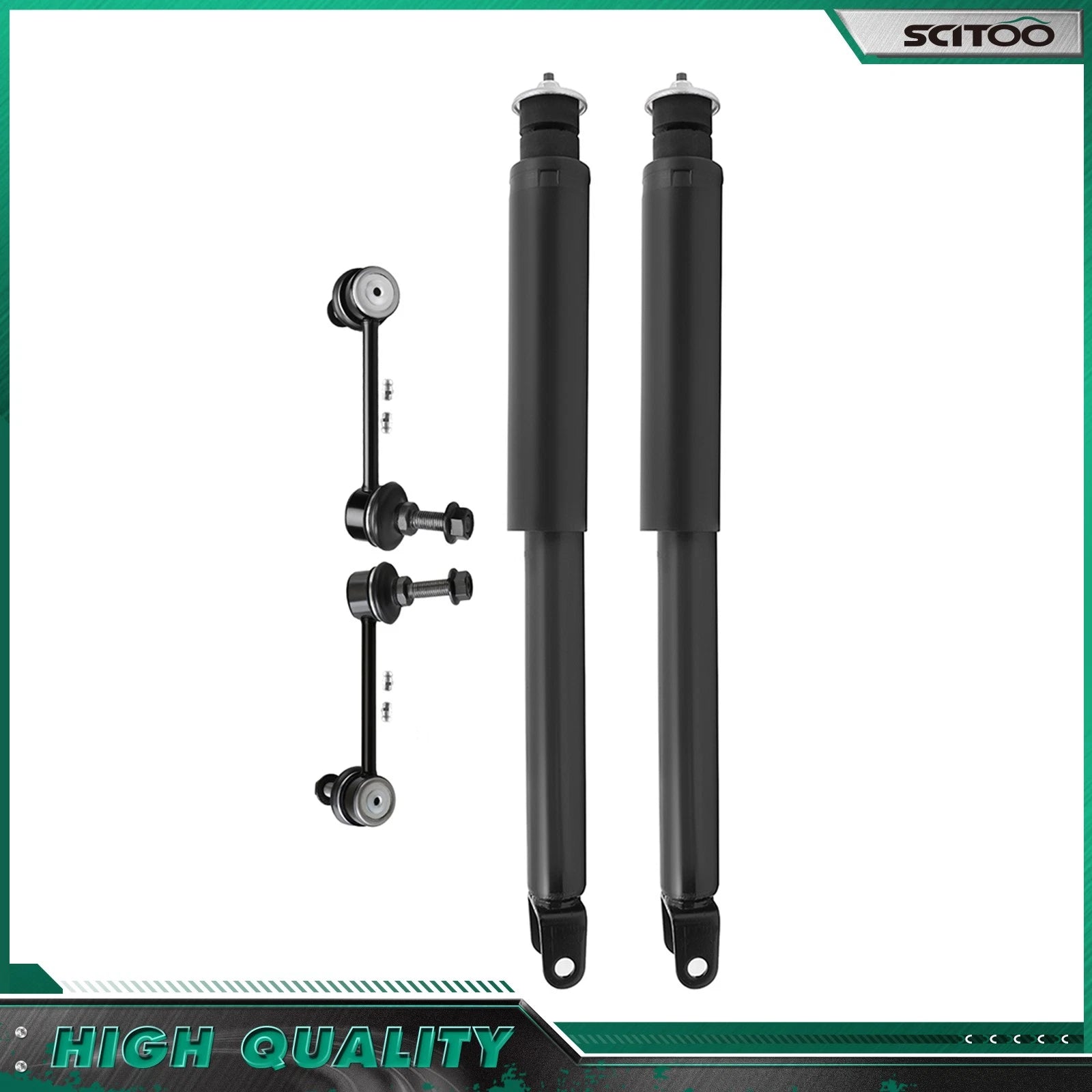 Rear Shock Absorbers & Sway Bar Links Kit for Ford Taurus Lincoln MKS