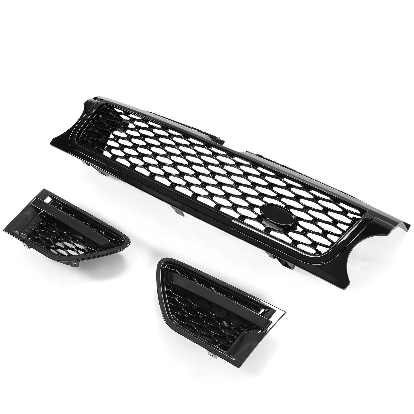 Gloss Black Front Grille Air Side Vents for Land Rover Range Rover Sport (2010–2013)