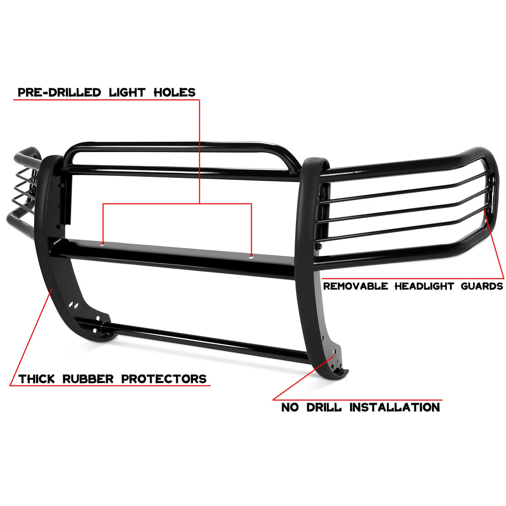 Bumper Grille Brush Guard for Ford Escape (2001-2007) Black