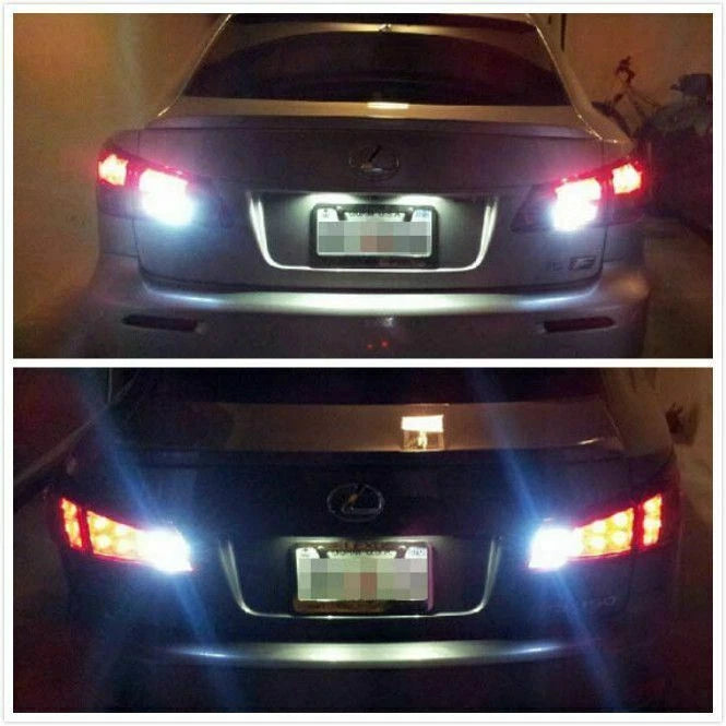 Super Bright White Projector LED Backup Reverse Lights for 912 921 T15 W16W (-)