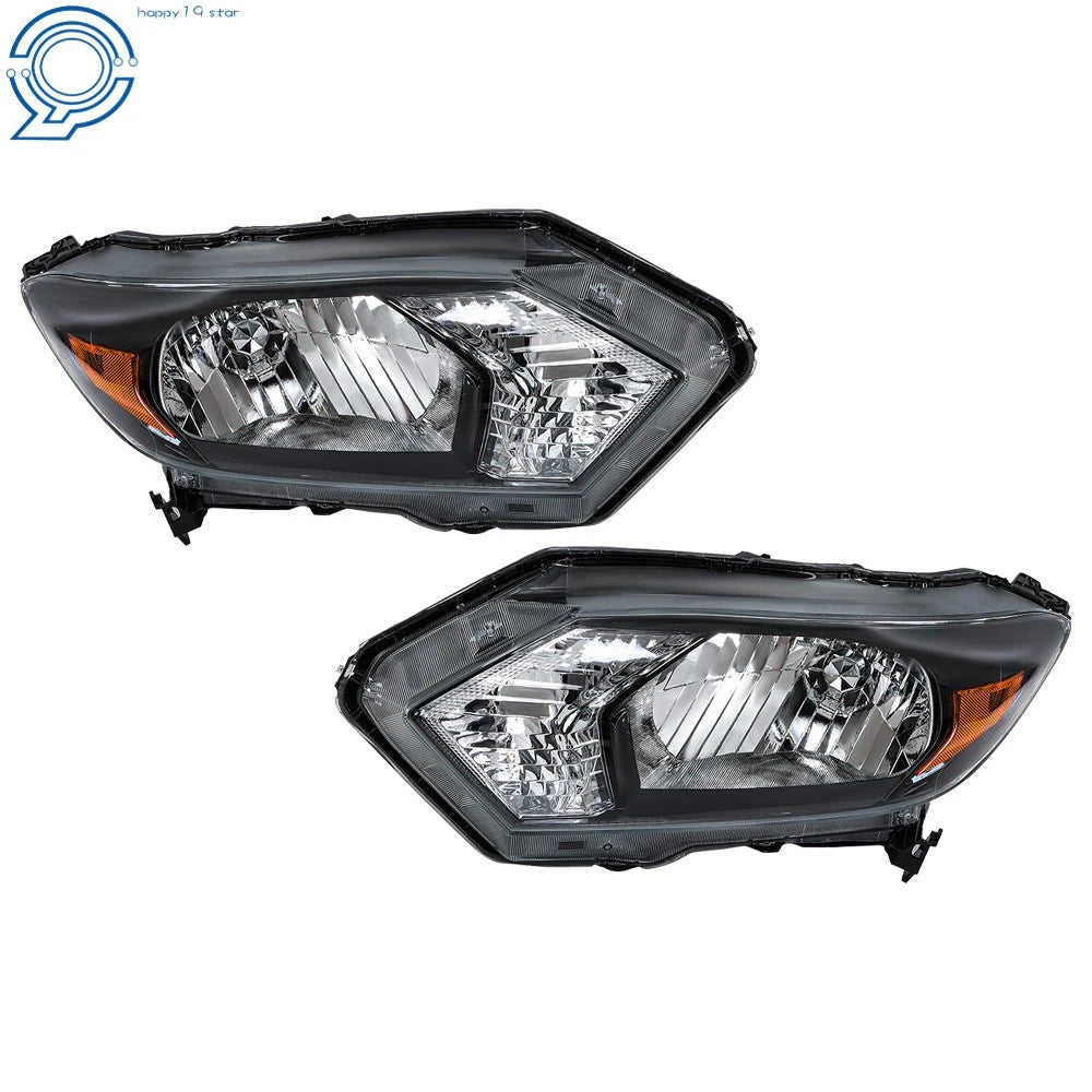 2X Black Headlamp for Honda HR-V (2016–2018)