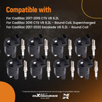 Set of 8 Ignition Coils & Spark Plugs for Chevrolet Silverado 2014–2019