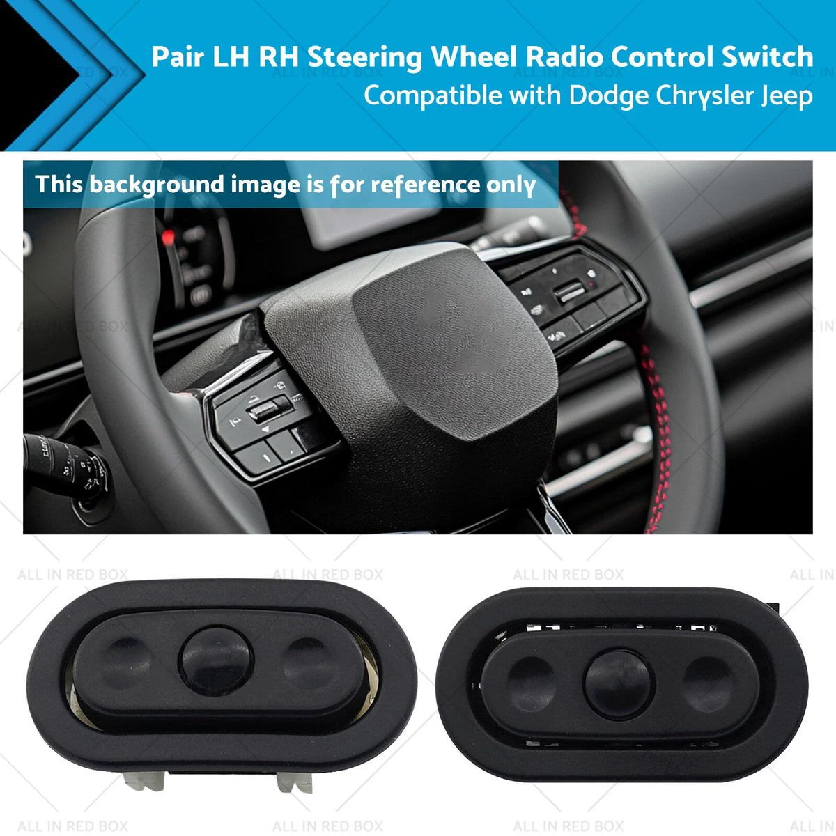 Pair Steering Wheel Radio Control Switch for Dodge Chrysler Jeep