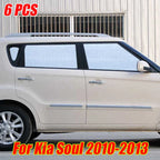 Sunshade 6Pcs Side Window Windshield Privacy Interior for Kia Soul (2010–2013)