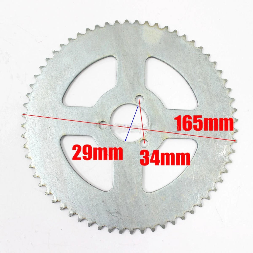 64 Teeth Rear T8F Chain Sprocket for 49cc Mini Pocket Quad ATV (43-49cc)