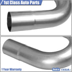 16x 3" OD Steel Exhaust Tubing Mandrel Pipe Kit for Custom Applications