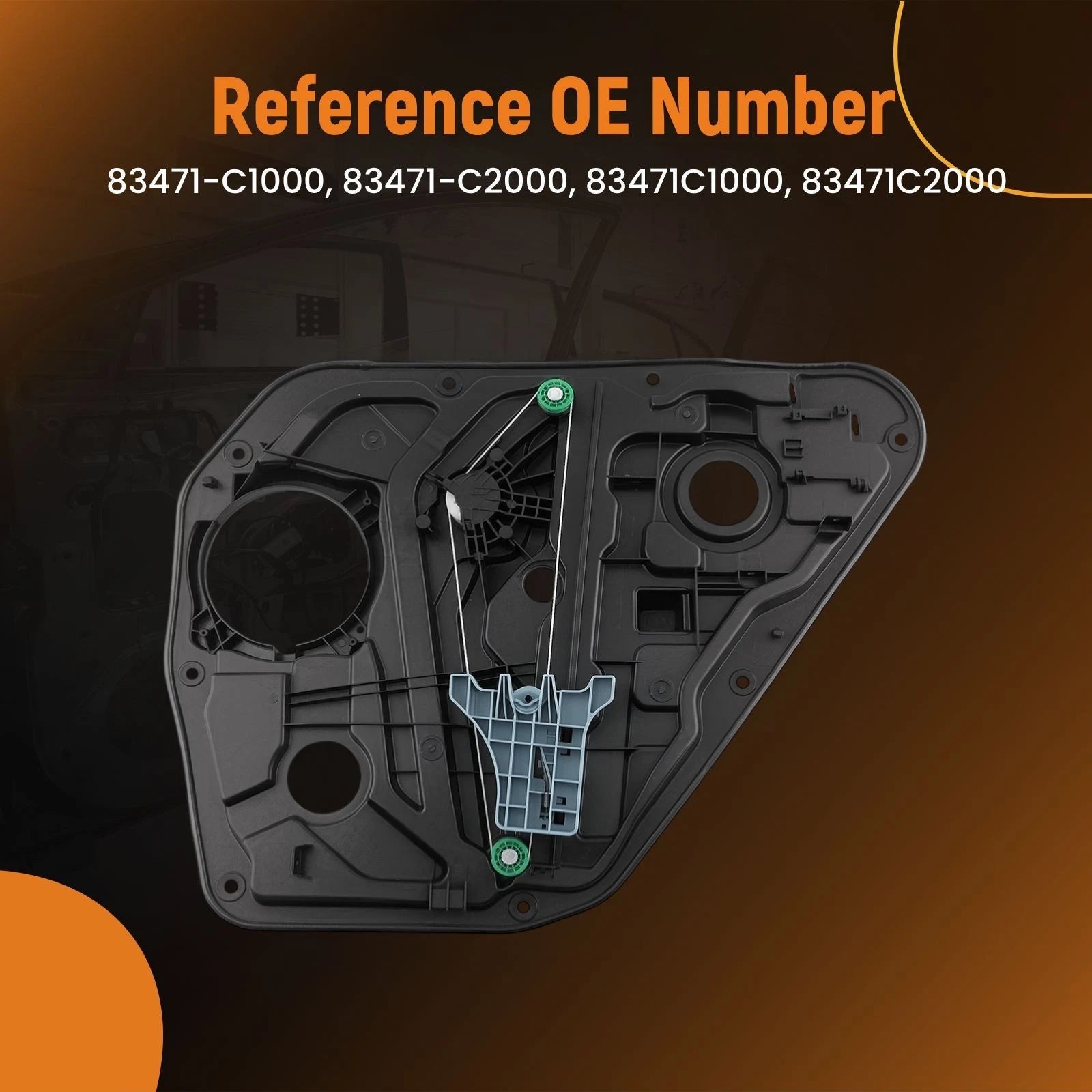 Electric Window Regulator Rear Left for Hyundai Sonata (2014–2019) 83471C1000