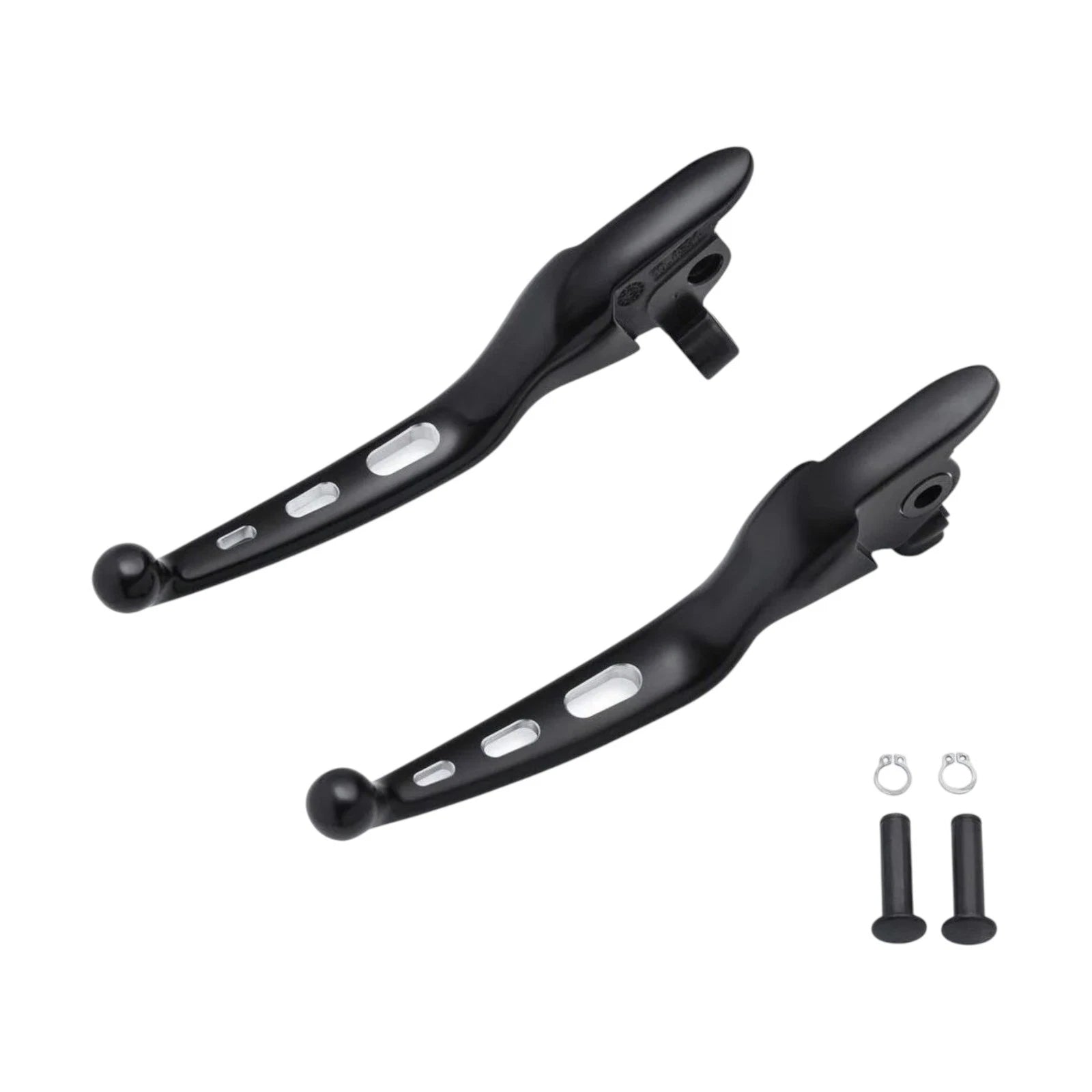 Black Edge Cut Hand Brake & Clutch Lever Kit for Harley Touring (2021–2025) 36700273