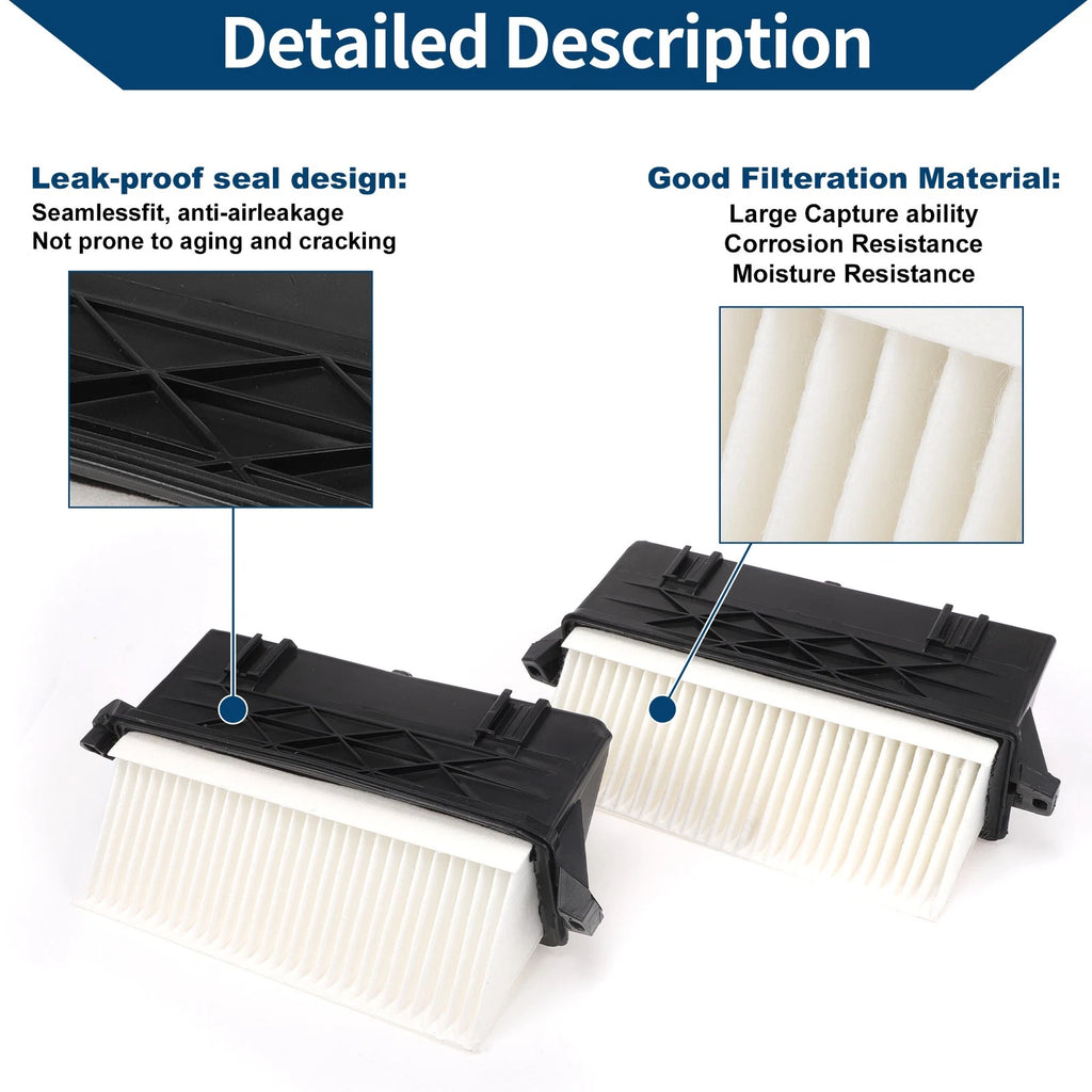 Set of 2 Engine Air Filters No. 6420942304 for Mercedes-Benz ML350 (2010–2014)