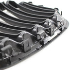 Pair of Matte Black Front Kidney Grilles for BMW X5 E53 (2004–2006)