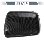 Rearview Mirror Cover Overlay Black Carbon Fiber for Lexus RX300 (1999-2003)