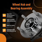 Set of 2 Rear Wheel Bearing Hubs for Mitsubishi Outlander (2007–2012)