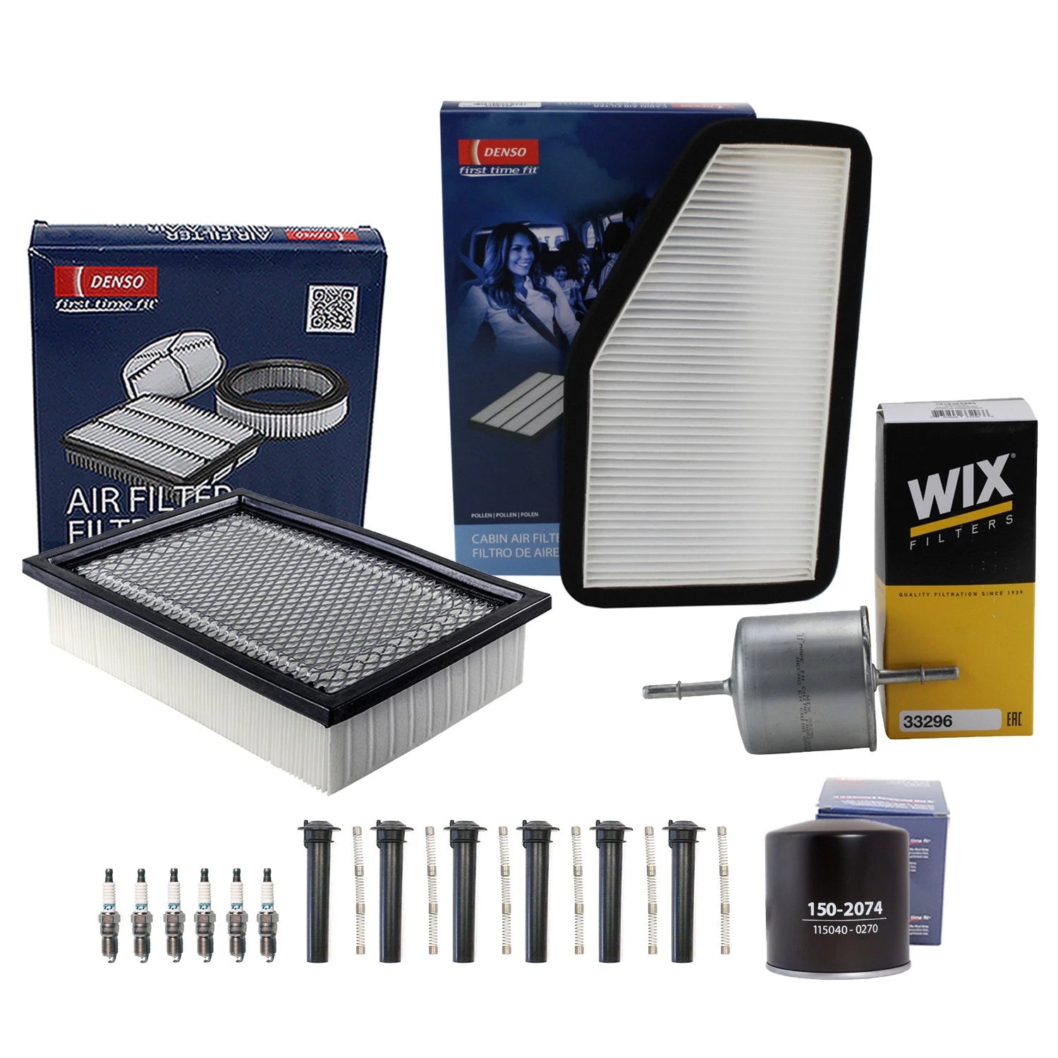 Denso Tune Up Kit 6 Spark Plugs & Boots for Mazda Tribute (2008)