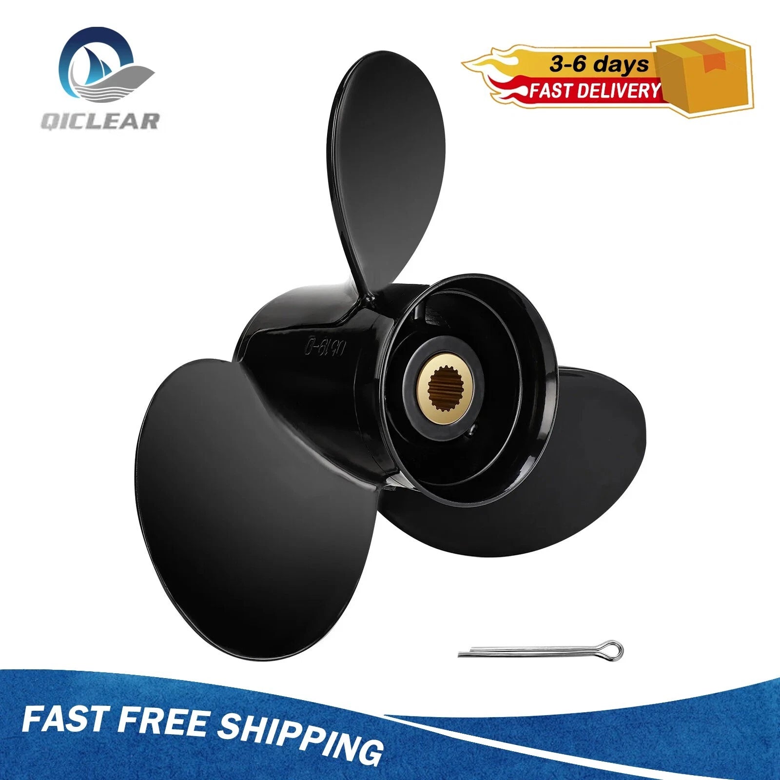 15 x 17 Aluminum Outboard Propeller for Volvo Penta SX Drive (19 Tooth, RH)