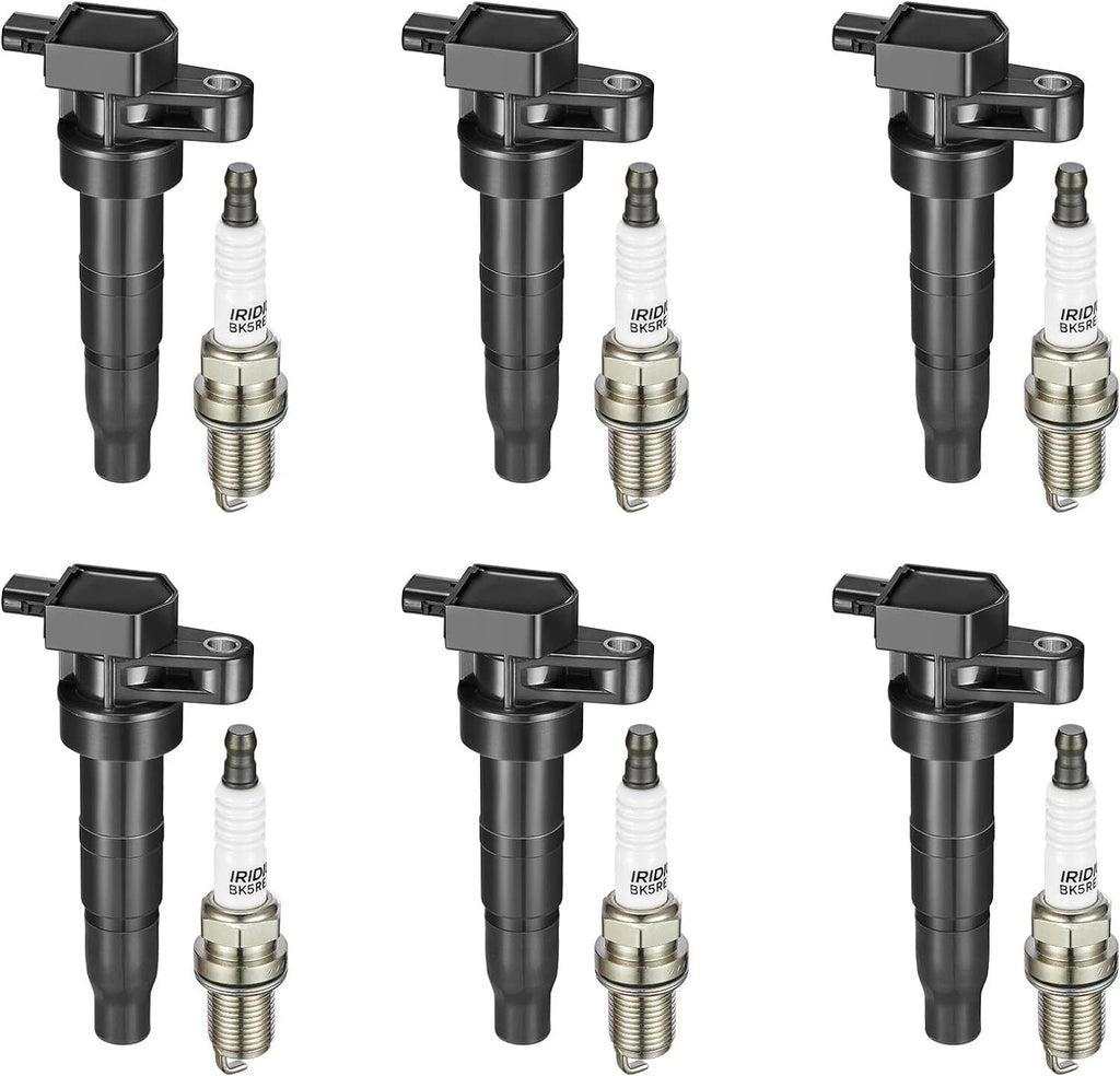 Ignition Coil and Iridium Spark Plug Set for Hyundai Santa Fe 3.3L (2010–2012)