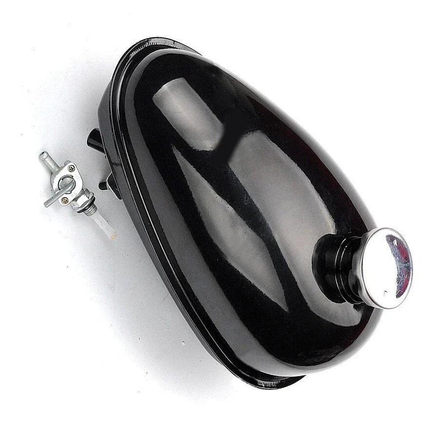 Metal Gas Tank Accessory With Cap for Motorized Bicycle Bike