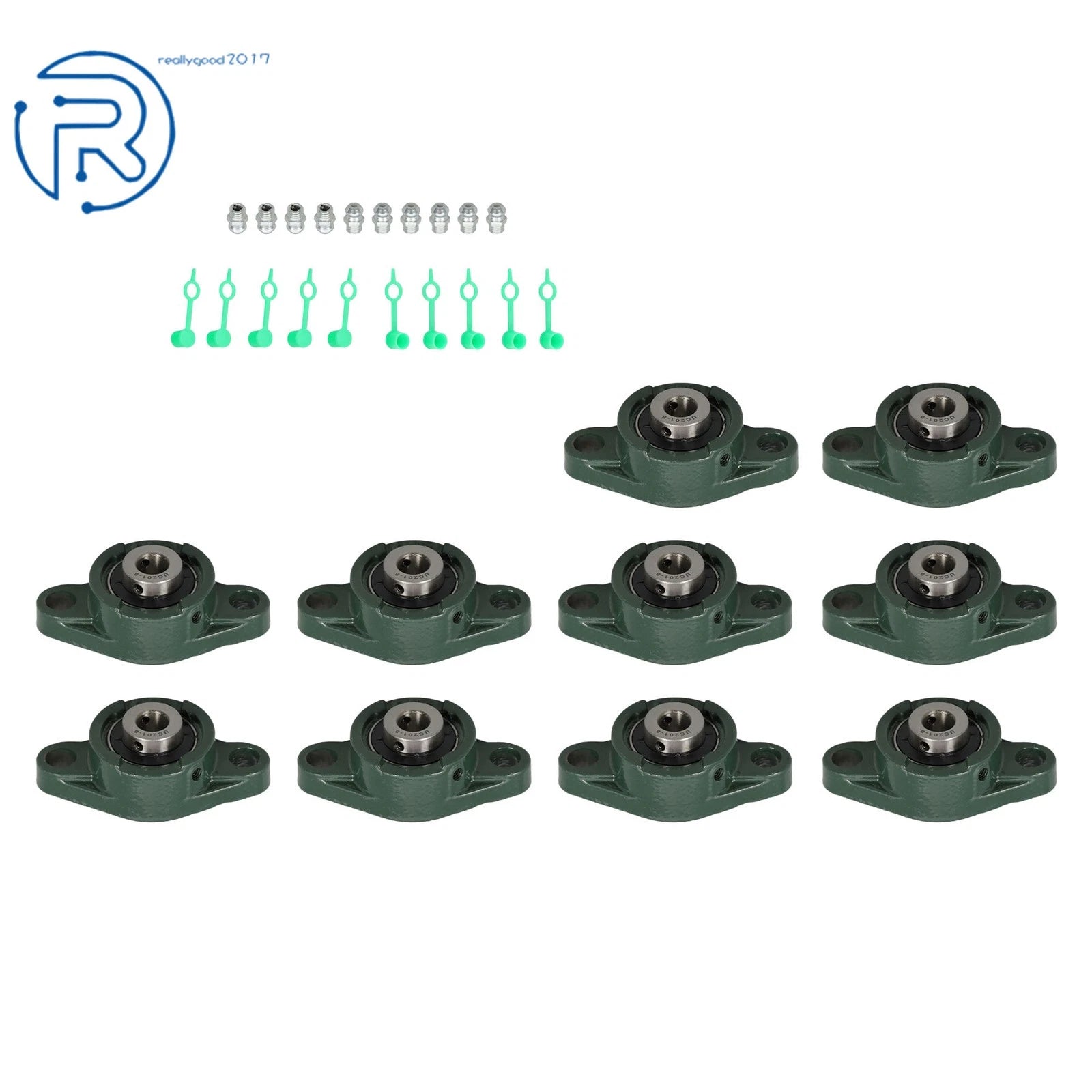 10x UCFL201-8 Pillow Block Bearing for Flange Mounted (Self Alignment)