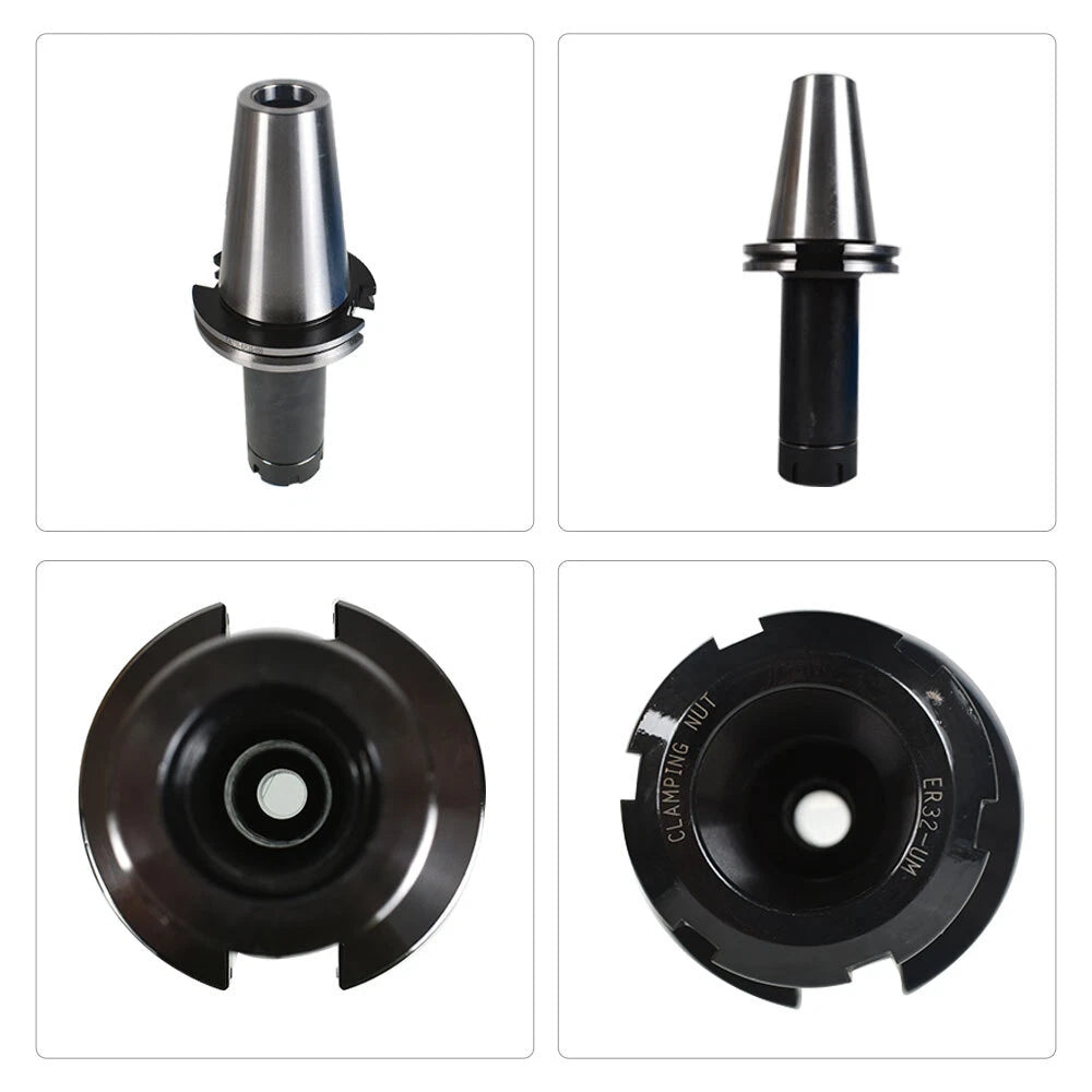 Set of 2 Collet Chucks for CAT50 ER32 (6" Gage Length)