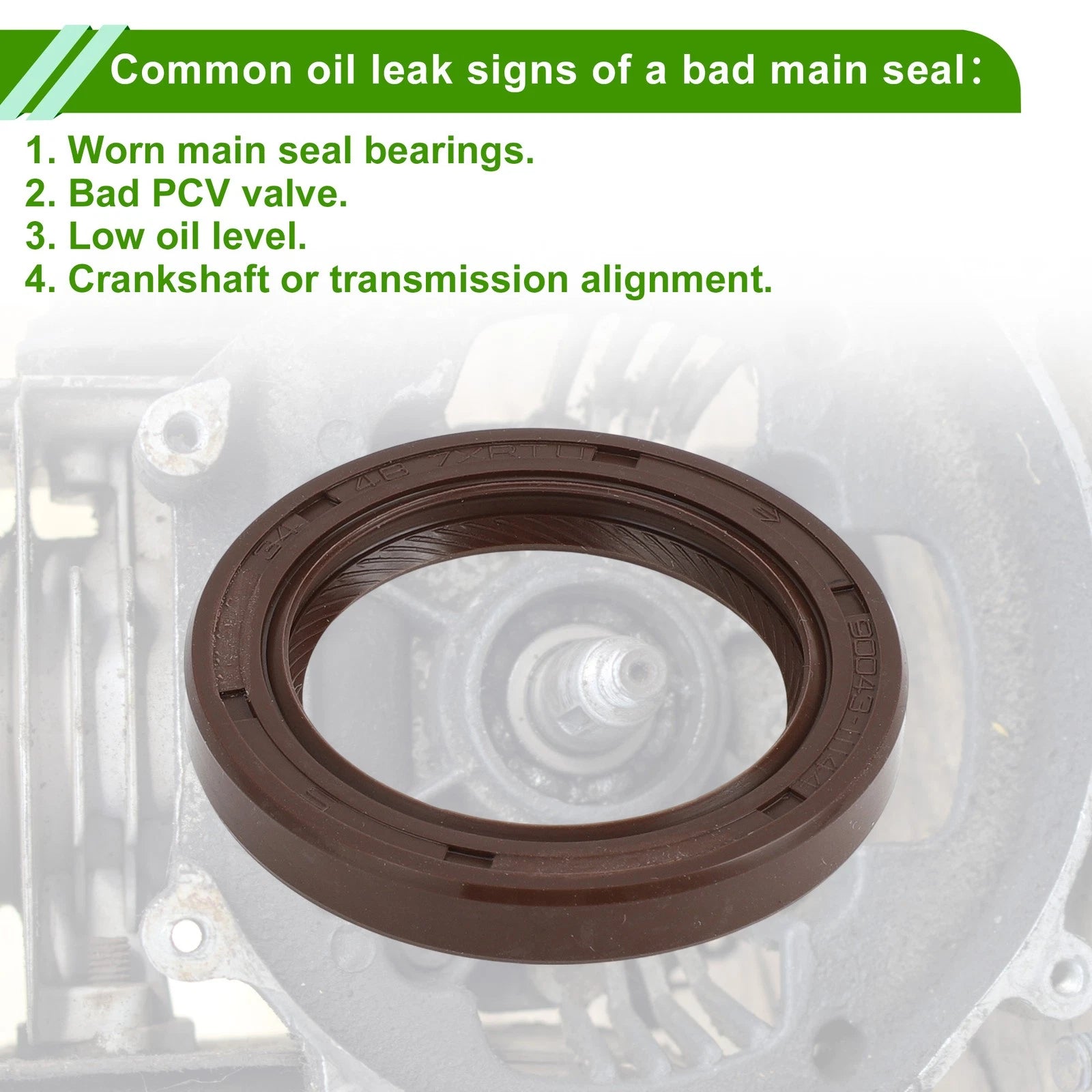 Front Crankshaft Oil Seal for Mazda MX3 (1991–1998) No. 13042-16A05/FE01-10-602