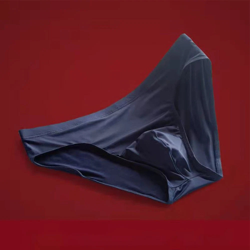 2X Low-Rise Ice Silk Panties for Men - Sexy Bikini Underwear Briefs