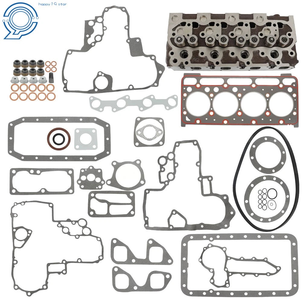 Complete Cylinder Head & Gasket Kit for Kubota V1702 V1702B