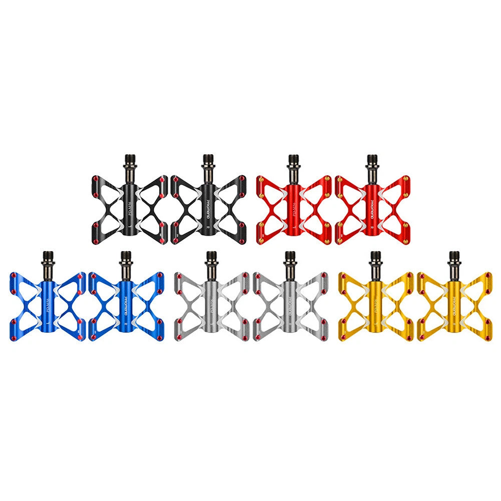 Ultralight Aluminum Flat Pedals for MTB Road Bike (3 Bearings)