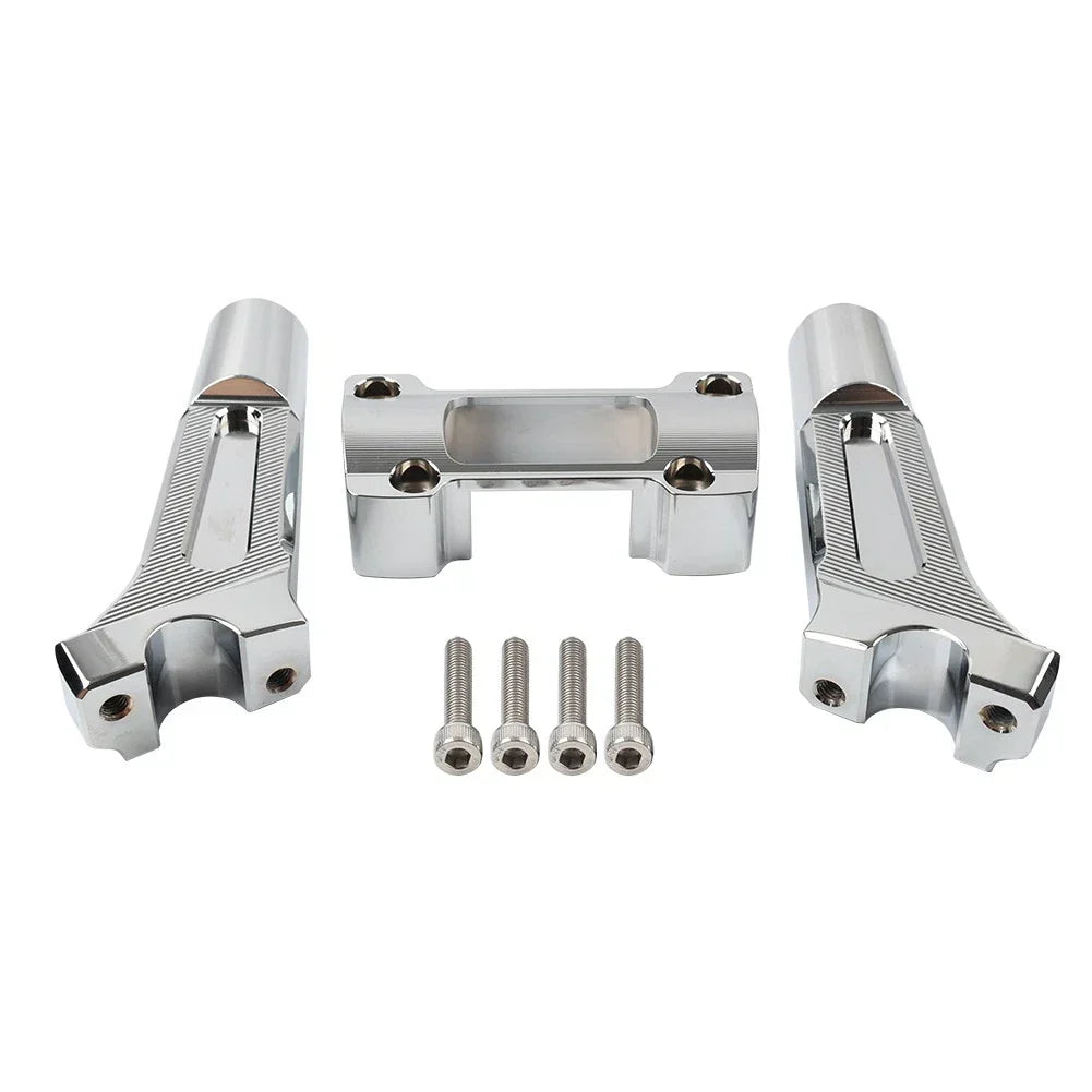 Chrome 6'' Pullback Handlebar Riser for Harley Dyna M8 Softail Street Bob (18-21)