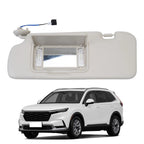 Left Driver Side Beige Sun Visor with Light & Mirror for Honda CR-V (2012–2016)
