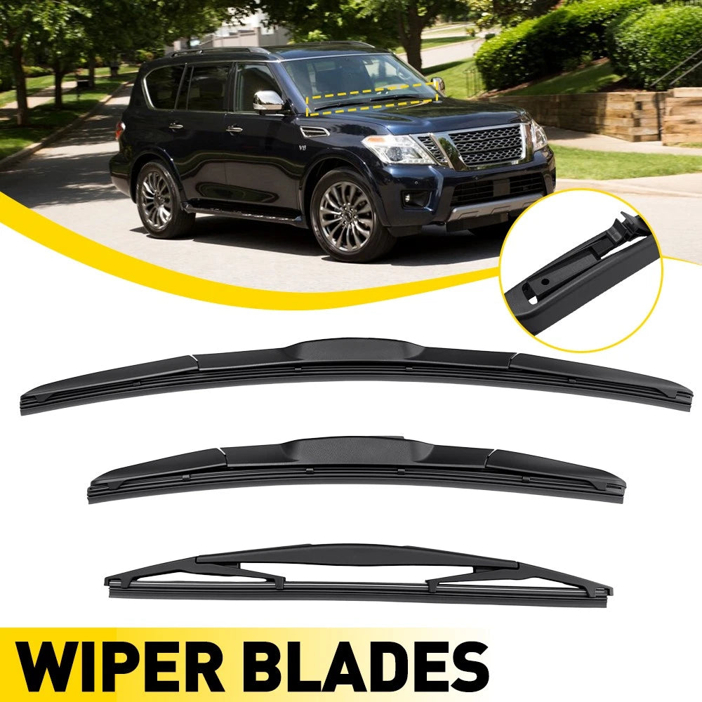 Set of 2 Windshield Wiper Blades for Nissan Armada (2017–2022) 14" 19"