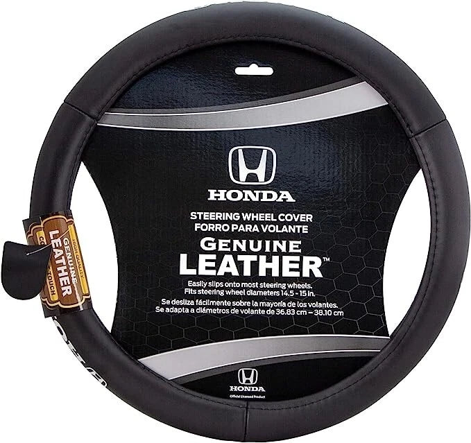 Genuine Leather Steering Wheel Cover for Honda